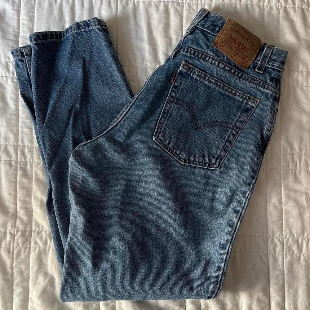 Vintage 90s Levi's 550 medium wash size 14